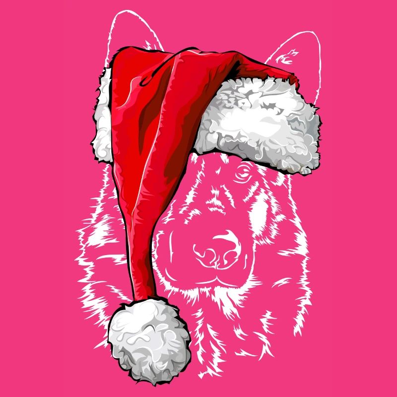 GERMAN SHEPHERD Christmas hat Wilsigns