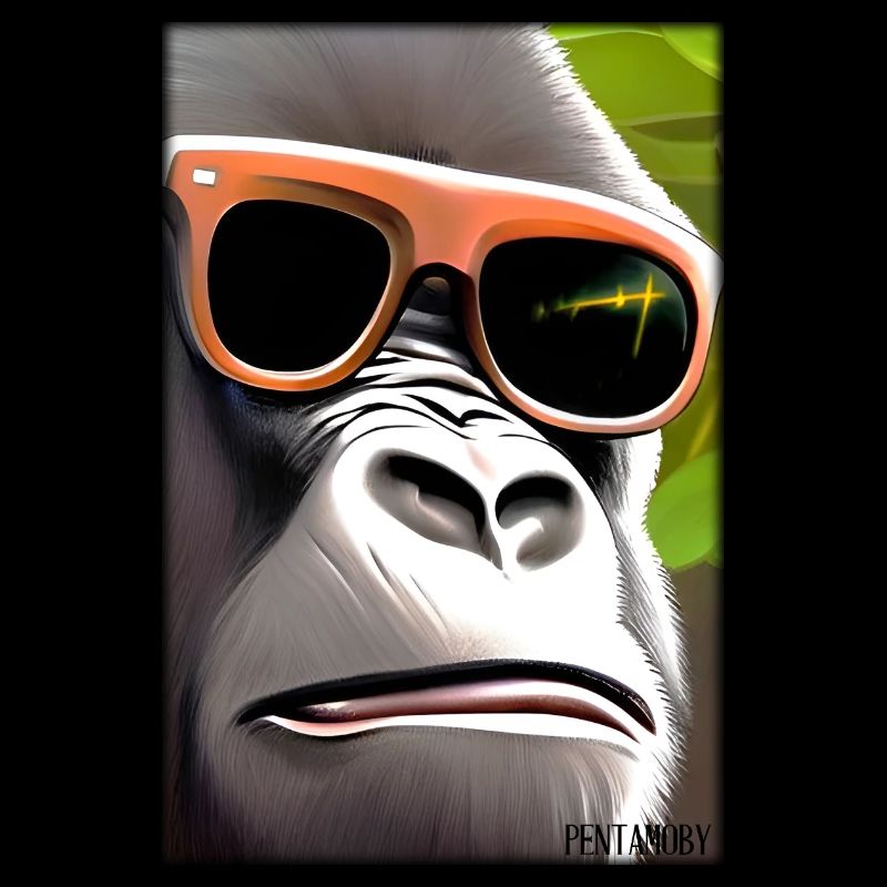 Gorille Lunettes de soleil Faune Forêt Animaux Faune