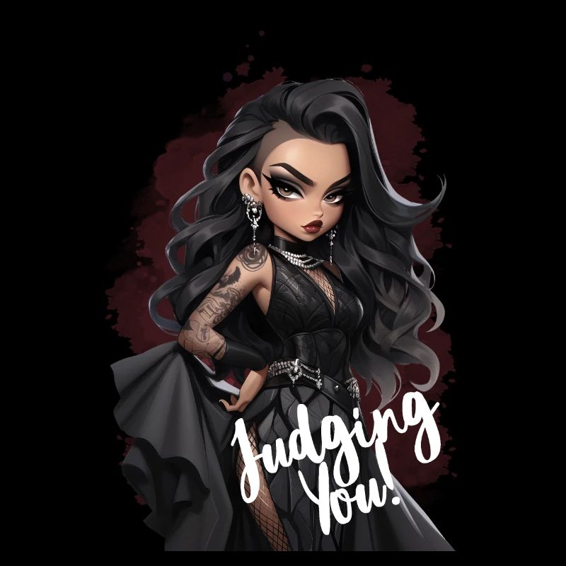 Goth Lady Judging You