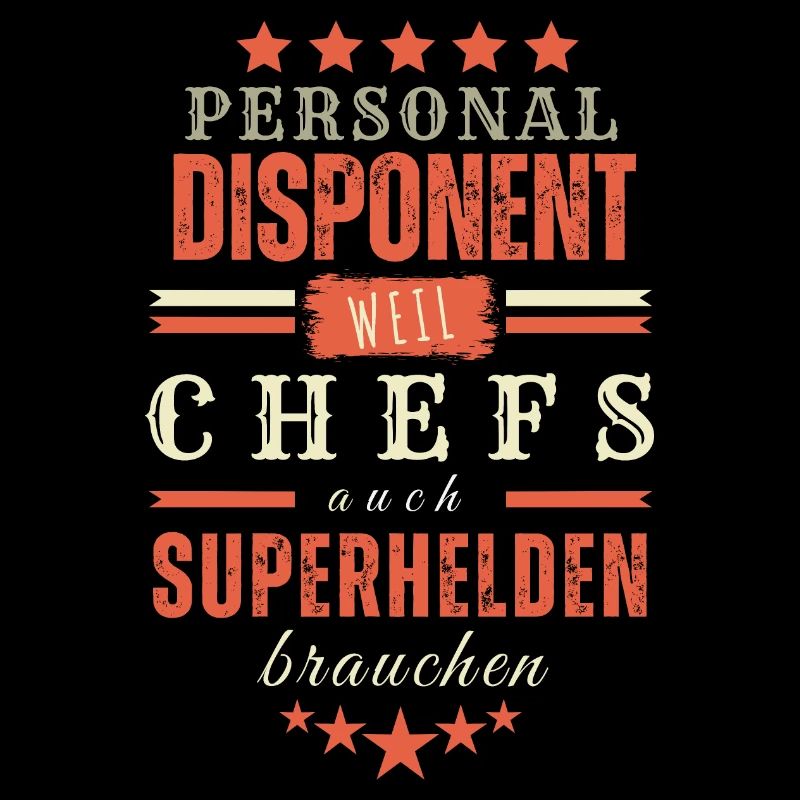 Personaldisponent Superhelden Vintage Spruch