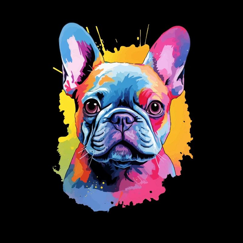 Bouledogue français coloré