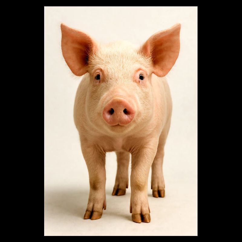 Charme de gros plan du cochon