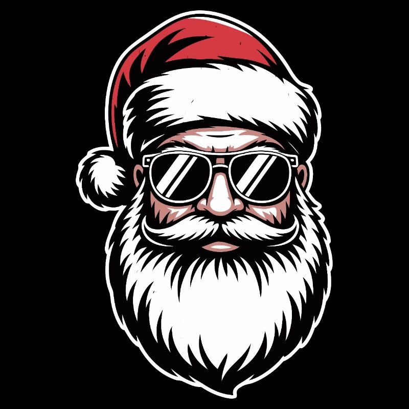 Cooler Weihnachtsmann mit Sonnenbrille