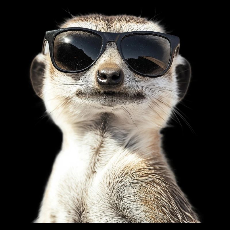 Suricate avec lunettes de soleil