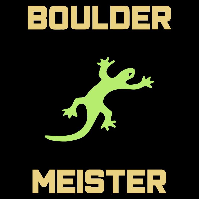 ★ Designfarben änderbar ★ Boulder-Meister (Echse)