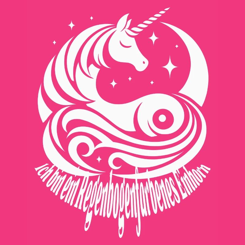 Regenbogenfarbenes Einhorn