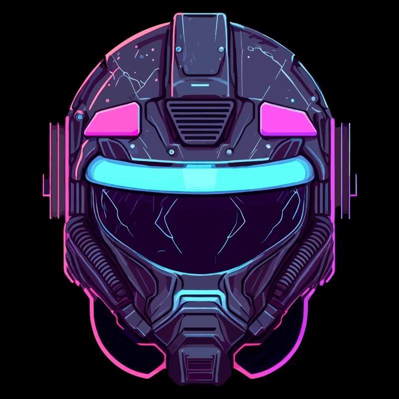 Cyber punk helmet