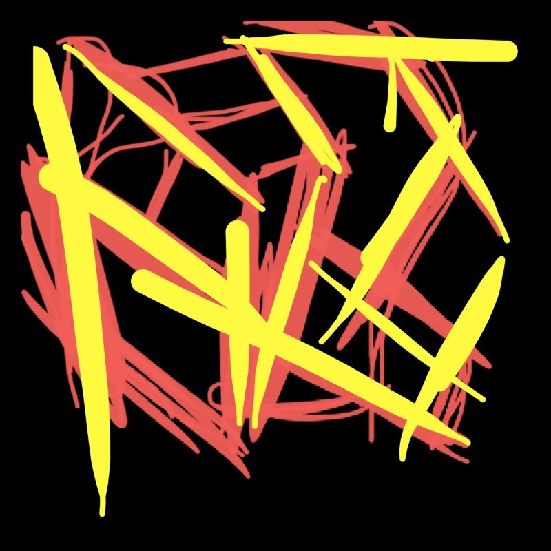 La plus belle abstraction : Yellow red cube