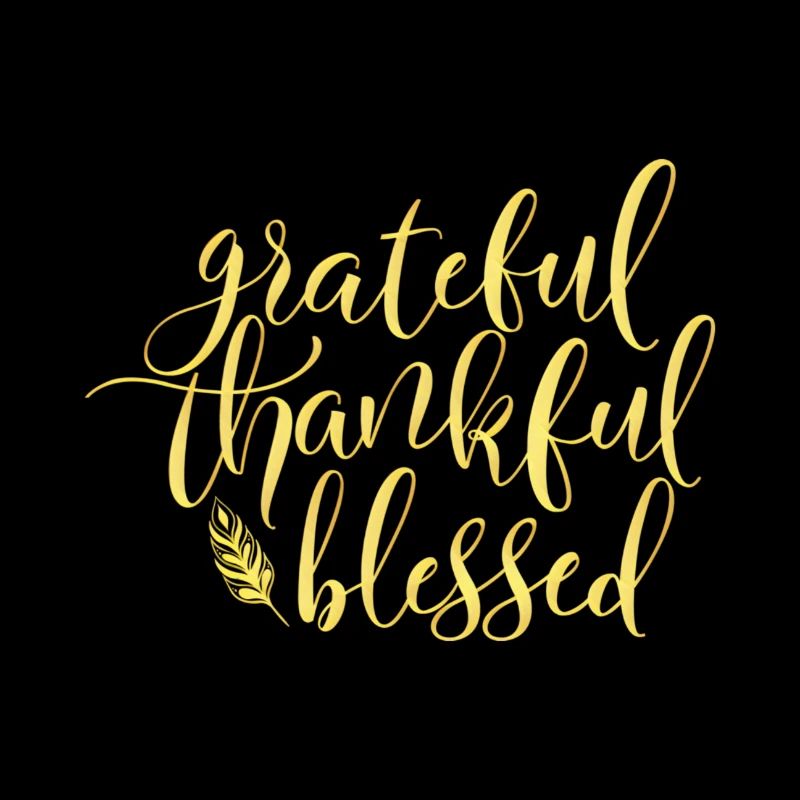 grateful thankful blessed saying gift idea
