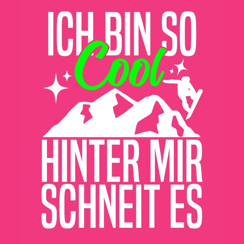 Ich bin so cool hinter mit schneit es