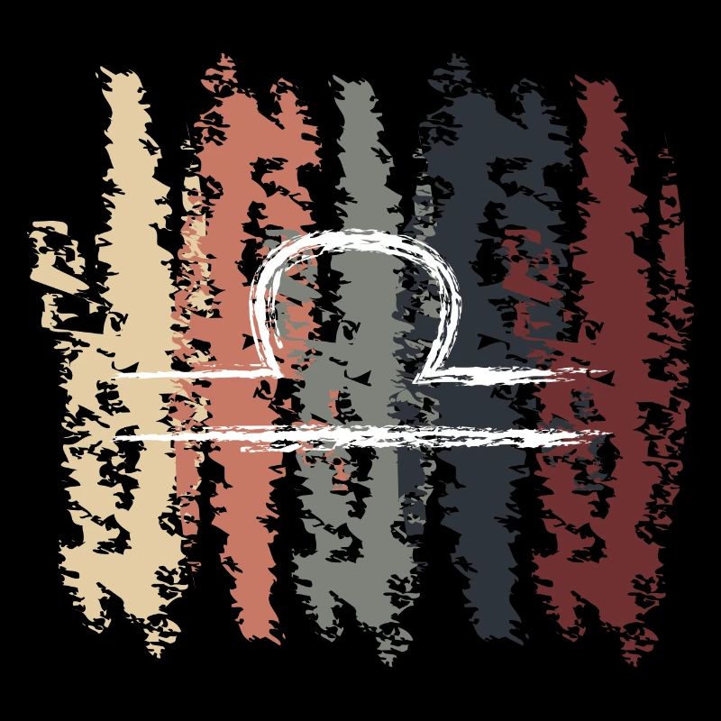 Retro Zodiac Libra Design