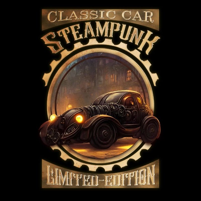 Steampunk Oldtimer, gothic und elegant