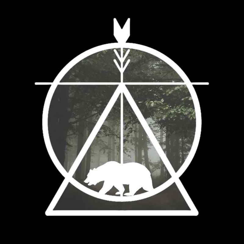 Baer wald schamane natur duester