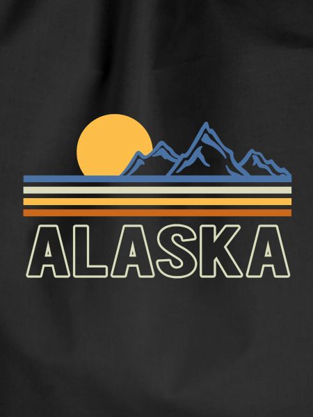 alaska mountains retro gift