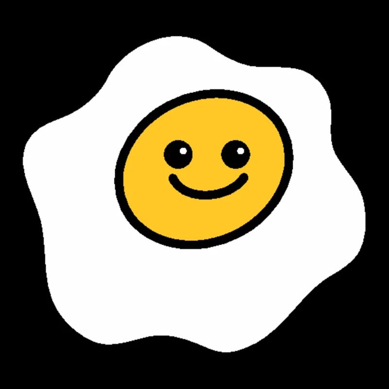 Happy breakfast egg