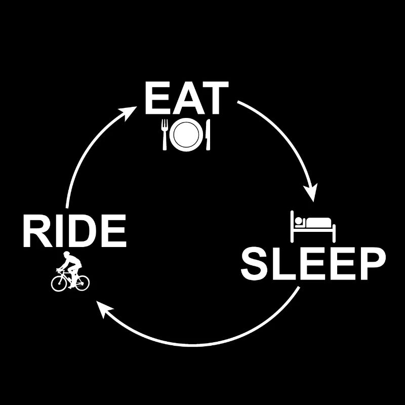 Bicycle cycle: Eat-Sleep-Ride Repeat 24/7