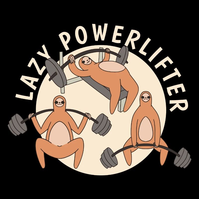 Lazy Powerlifter Powerlifting Sloth