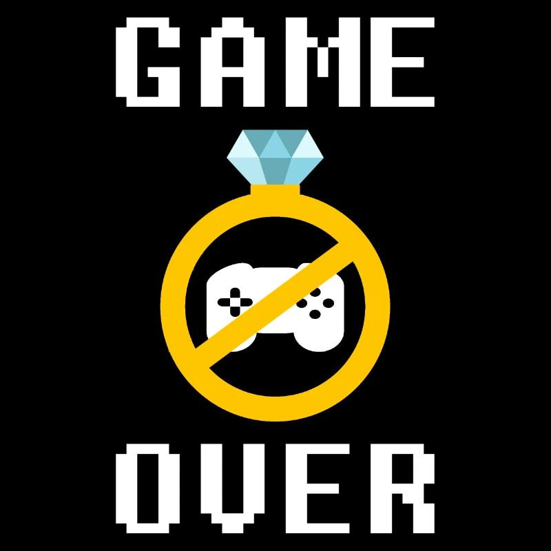 Game Over Bräutigam JGA Lustig Hochzeit Geschenk
