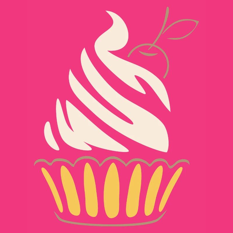 Stylized cupcake
