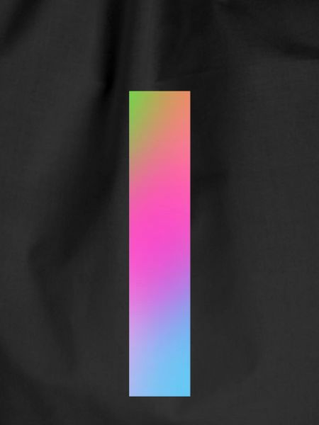 Regenbogenstreifen durch die Mitte