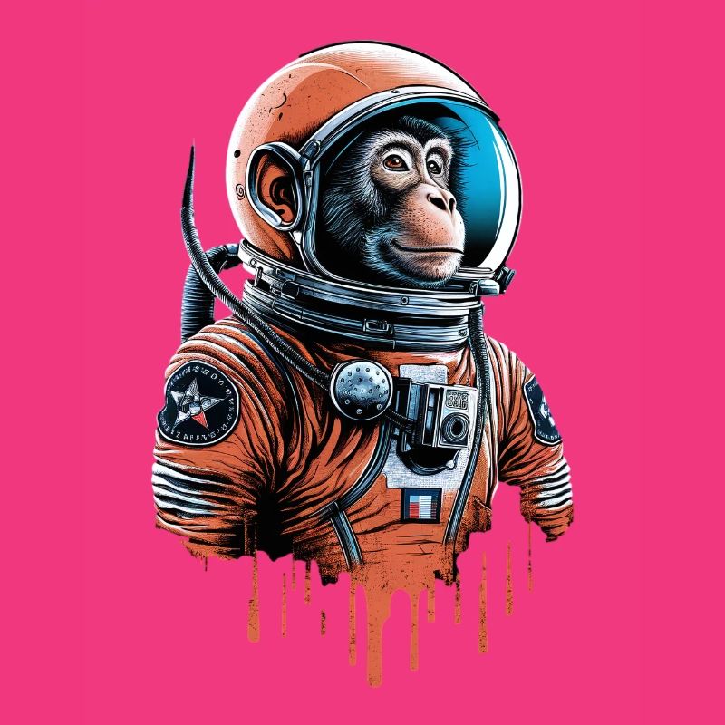 Le singe de l’espace explore l’univers
