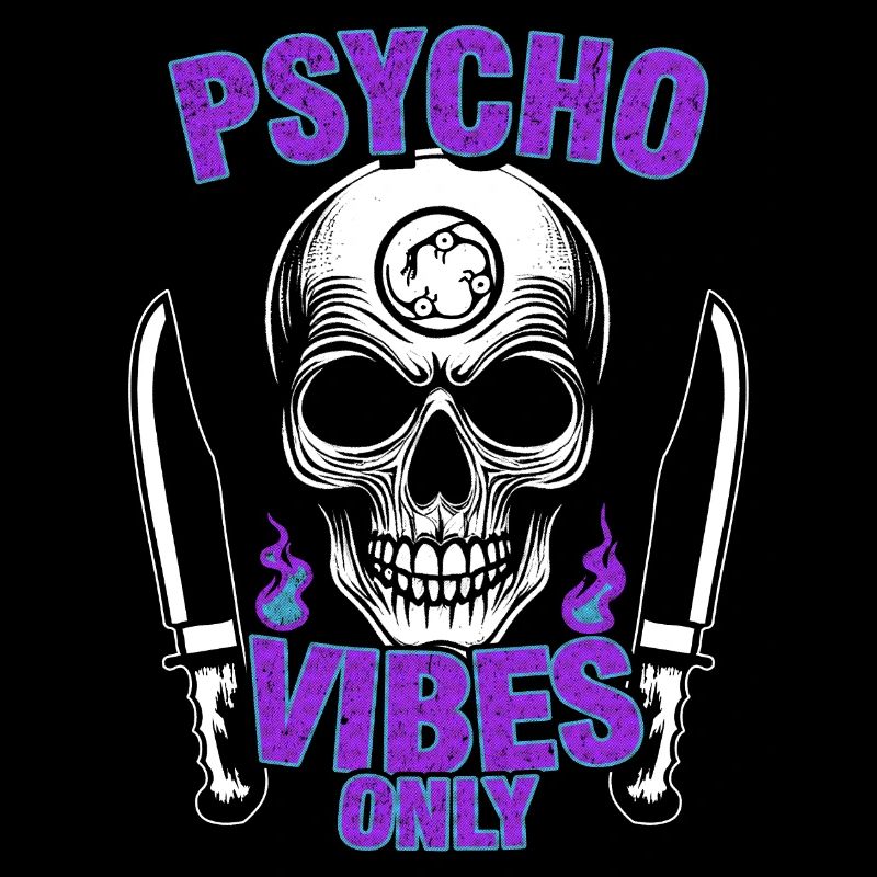 Psycho Vibes Schädel