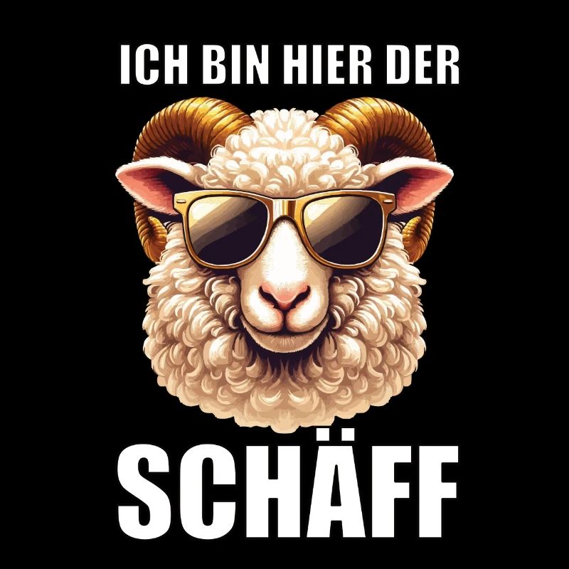 Ich Bin Hier Der Schäff Schaf Schafe Schäfer Mäh