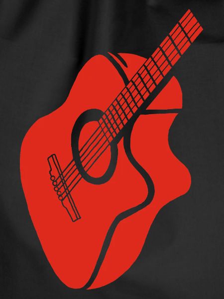 red guitar