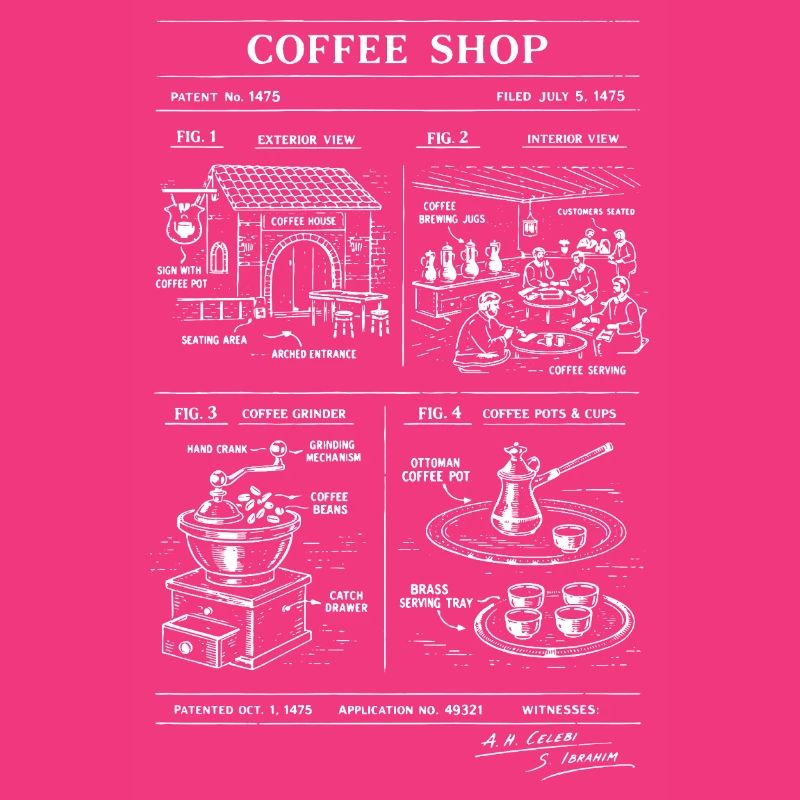 Plan de Café Vintage