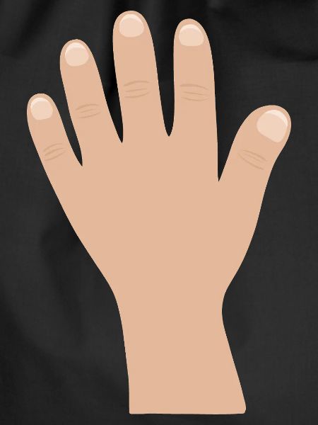 Cartoon Hand Silhouette Tee
