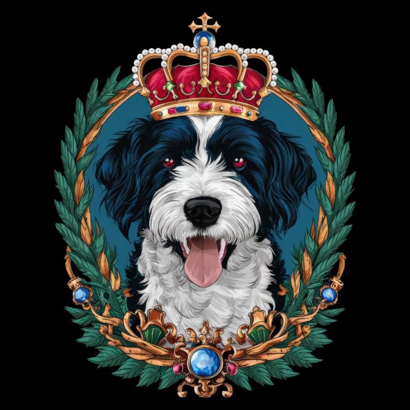 Lagotto Romagnolo with crown