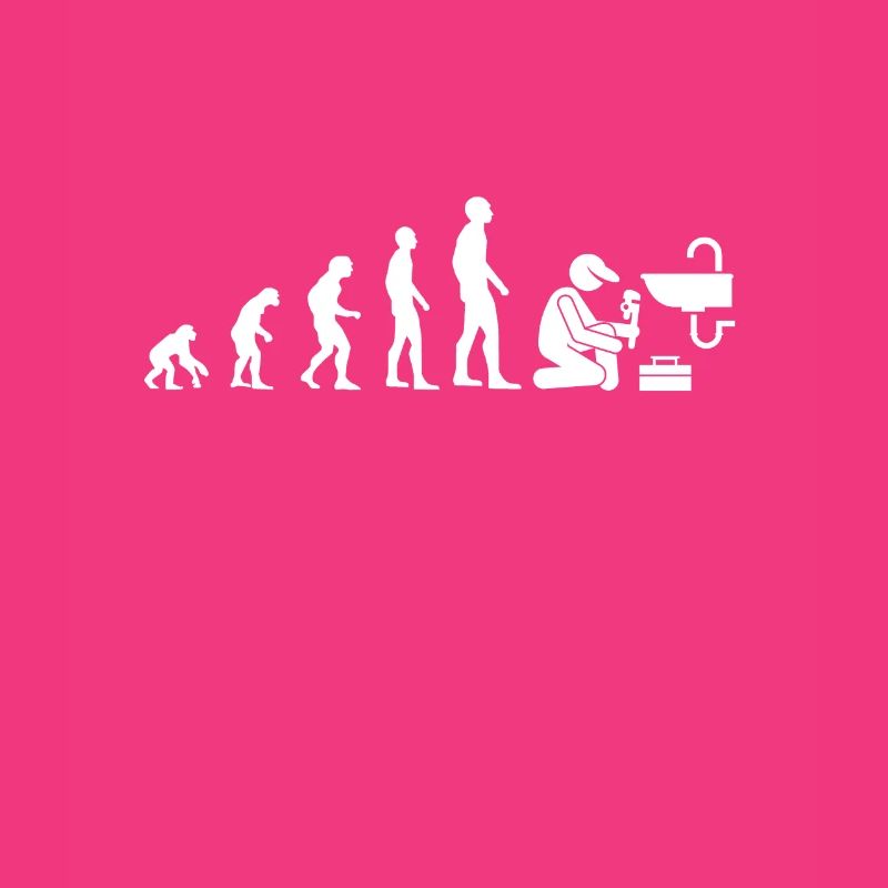 Evolution Klempner Humor Klempner Mann lustig