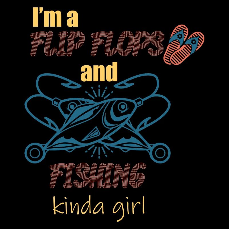 Ich bin ein Flip Flop und Fischer Mädchen