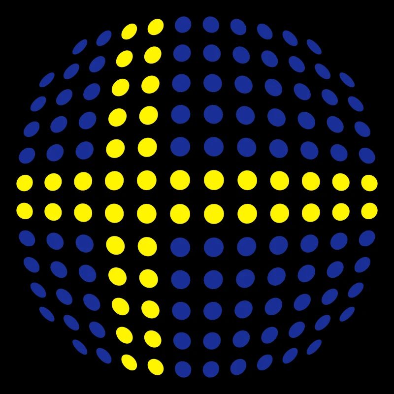 Sweden flag (Dotted)