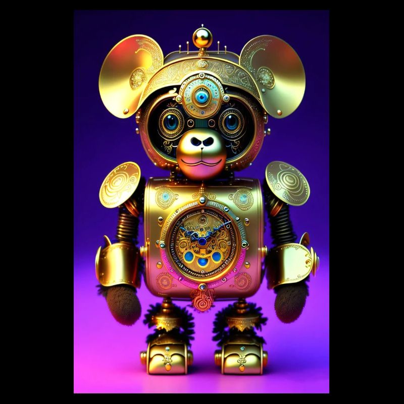 Carino Clockwork Baby Monkey Android
