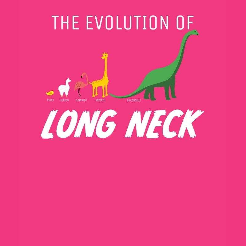 Flamant de dinosaure girafe Evolution long cou