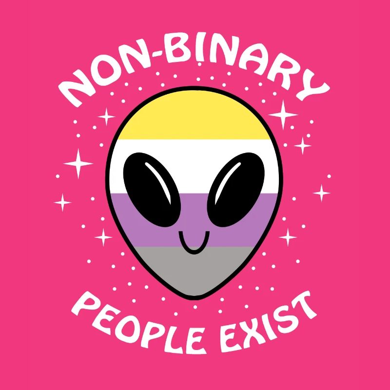 Non-Binary People Exist Nonbinary Pride