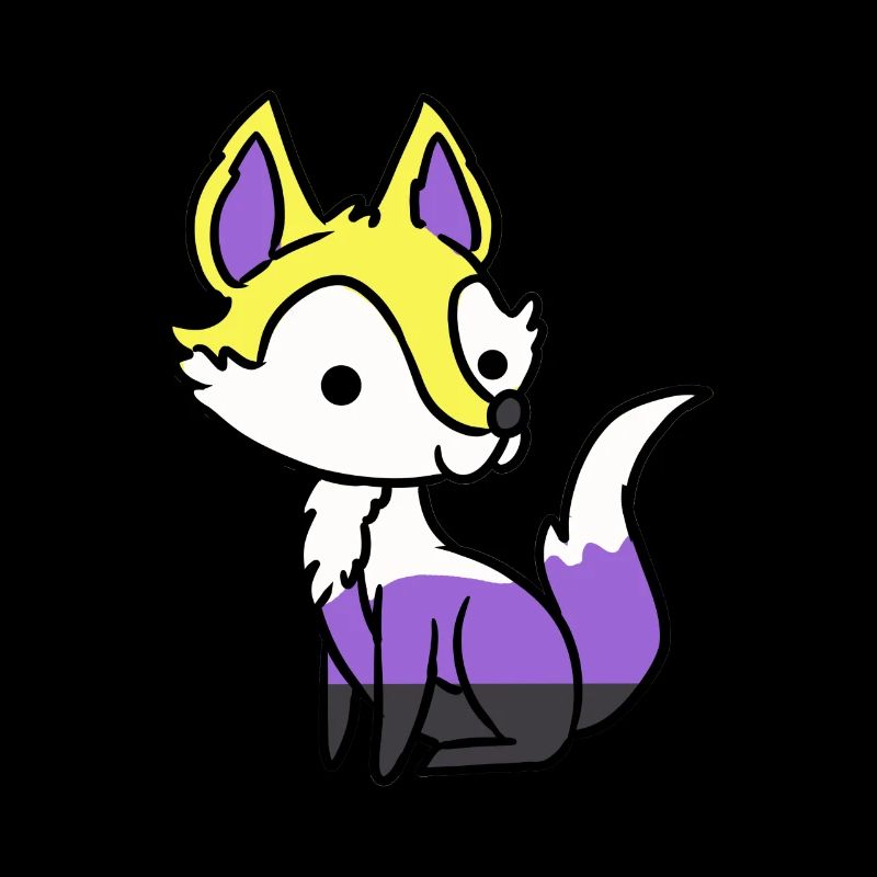 Nonbinärer Fuchs Nonbinary Pride