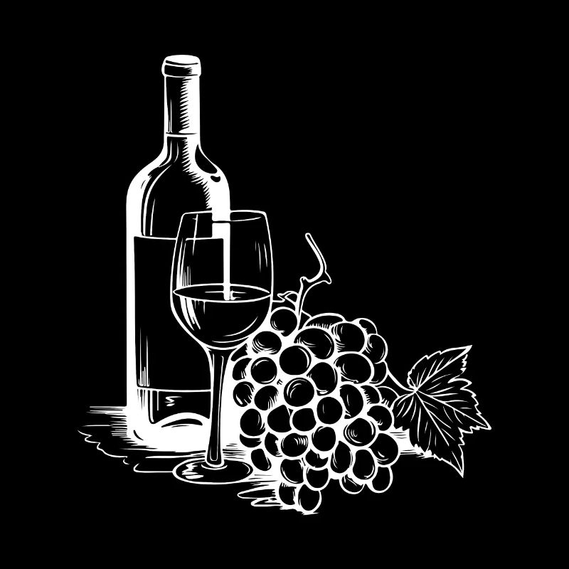 Wine Glass Grapes Wine