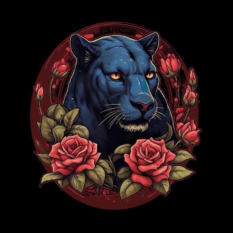 Schwarzer Panther Großkatze