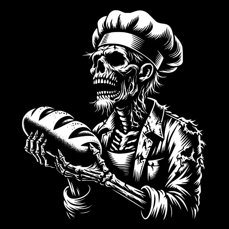 Zombie Bäcker gruseliger Bäcker