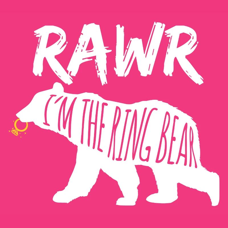 Rawr Ich bin der Ringbär Ringträger Hochzeitsgeschenk
