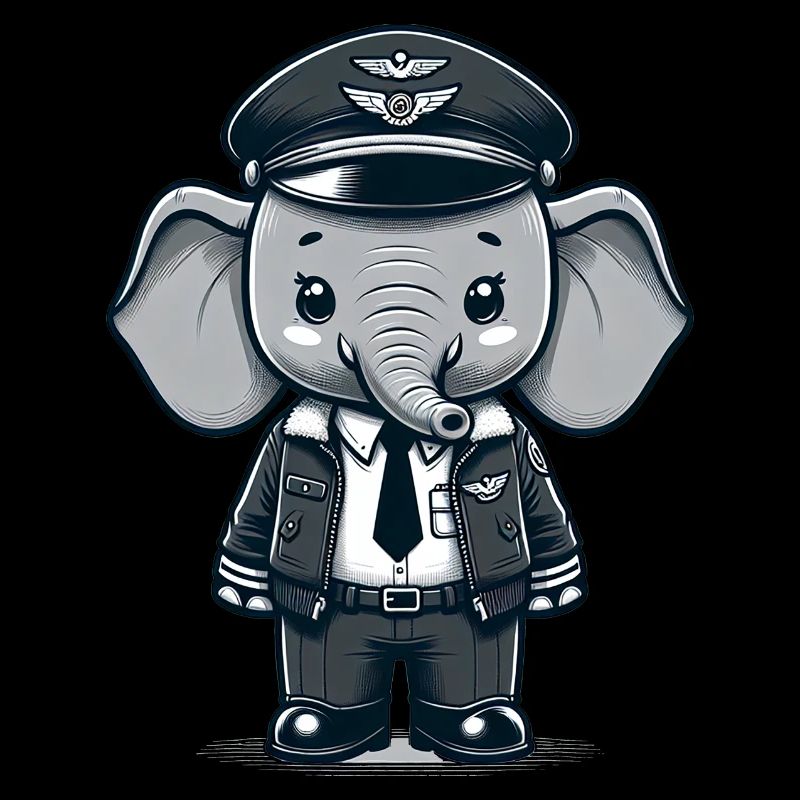 Cute Elephant Pilot