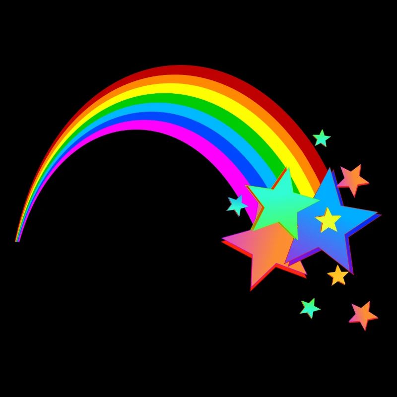 Rainbow Shooting Star