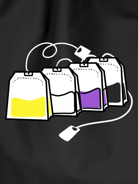 Nonbinary Pride Teebeutel Nonbinary Pride