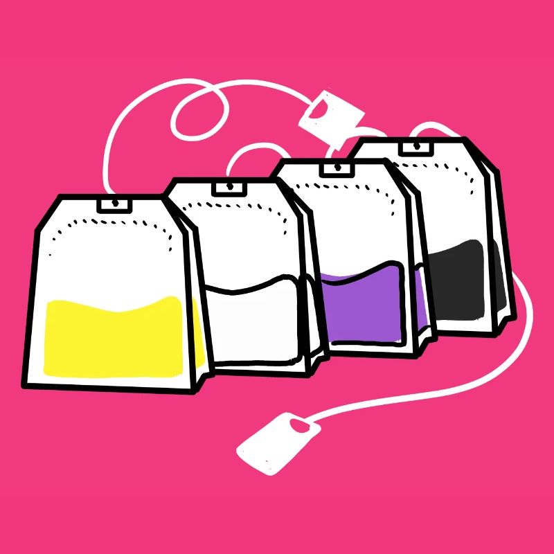 Nonbinary Pride Tea Bag Nonbinary Pride