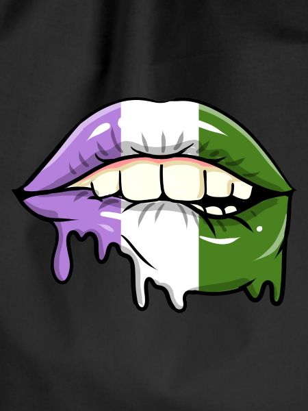 Dripping Genderqueer Lips Genderqueer