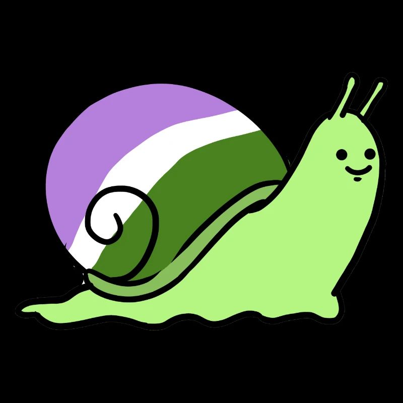 Genderqueer Snail Genderqueer Pride