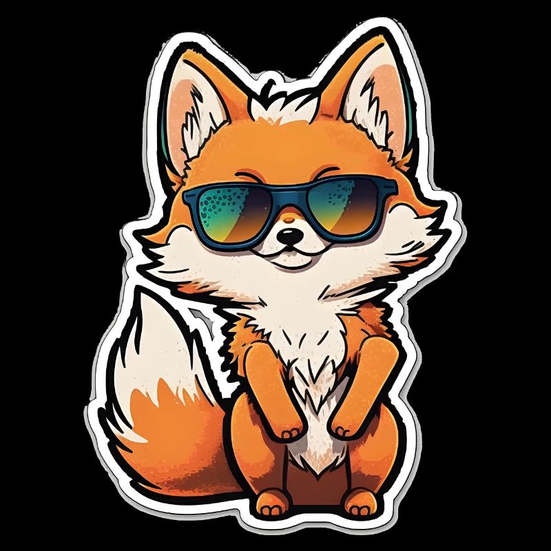 Fuchs mit Sonnenbrille