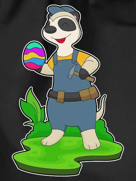 Erdmännchen Ostern Handwerker